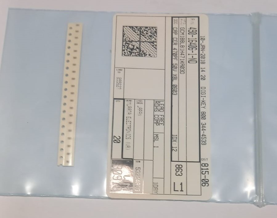 20 x 470 pF ±10% 50V Ceramic Capacitor X8L 0603